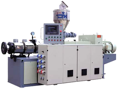 Conical twin screw extruder